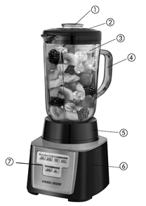 Page A Diagram and Parts List for BL5500SC  Black and Decker Blender